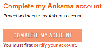 Create an account via Steam – Ankama